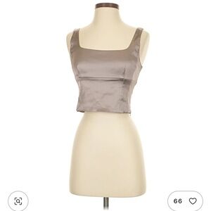 Wilfred for Aritzia Shine Bustier in shadow mauve